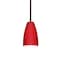 Besa Lighting Riva 9 Cord Pendant, Ruby Matte, Bronze Finish, 1x75W Incandescent 1TT-1511RM-BR - alternate 1